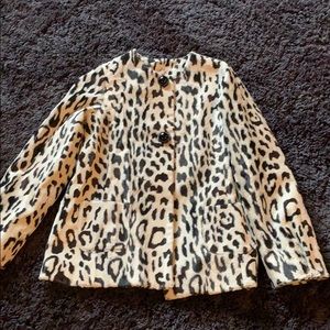 Milly minis animal print coat jacket 10